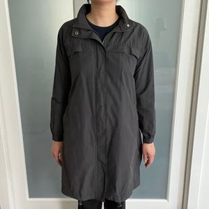 Eileen Fisher Womens Gray Windbreaker Jacket